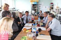 The meeting and technological discussions at MRC with  Materials Research Centre’s co-workers on the