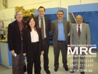 David A. Ehst from Aragonne National Laboratory, Maya Barsukov and Igor Barsukov from American Energy Technologies Company, MRC director A.G. Gogotsi, Upendra S. Rohatgi from Brookhaven National Laboratory, Murch 2011. Upendra S. Rohatgi from Brookhaven National Laboratory, David A. Ehst from Aragonne National Laboratory, Igor Barsukov and Maya Barsukov from American Energy Technologies Company and Alexey Gogotsi